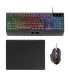 Teclado + raton mars gaming mcp124es rgb negro