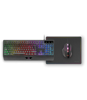 Teclado + raton mars gaming mcp124es rgb negro