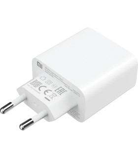 Cargador de pared xiaomi mi dual usb tipo a - usb tipo c - 33w - blanco