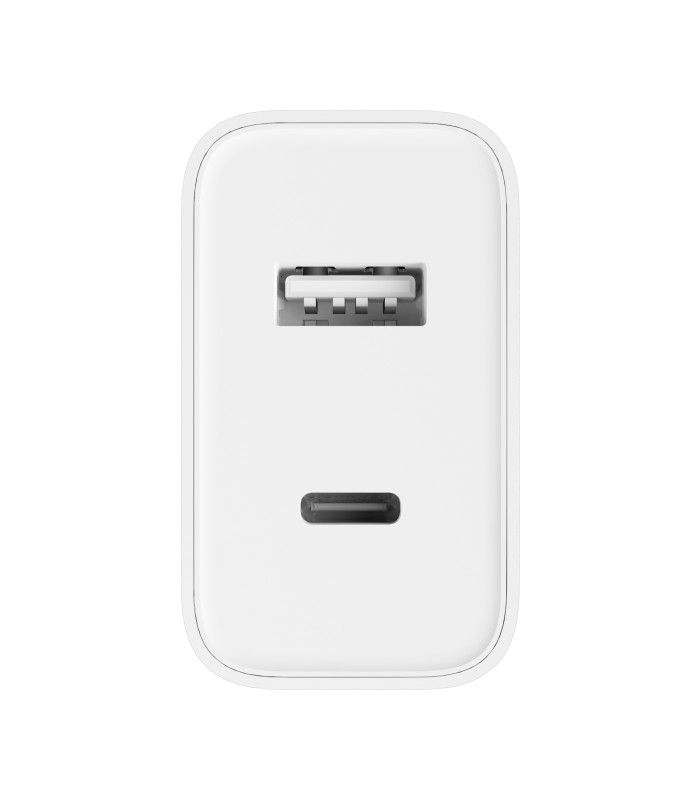 Cargador de pared xiaomi mi dual usb tipo a - usb tipo c - 33w - blanco