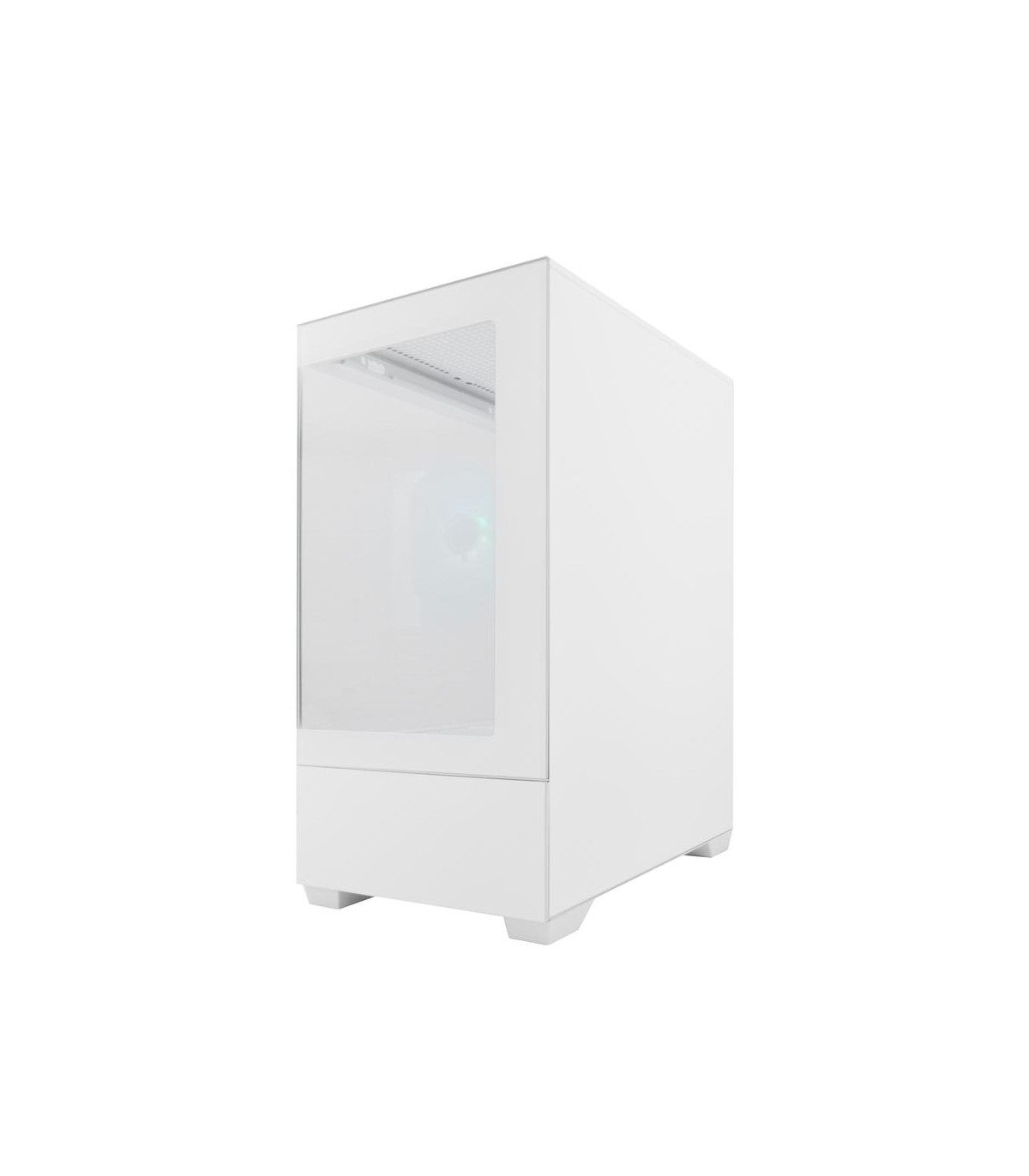 Caja ordenador gaming coolbox gm200 vision lite matx argb cristal templado blanco