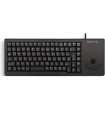 Teclado cherry xs trackball raton integrado compacto usb negro