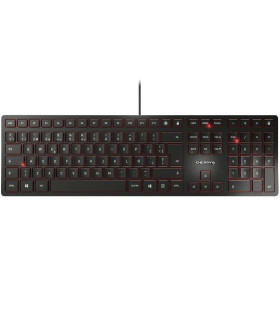 Teclado cherry kc 6000 slim ultraplano negro