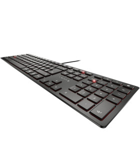 Teclado cherry kc 6000 slim ultraplano negro