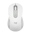 Mouse raton logitech m650 grande optico wireless inalambrico blanco crudo