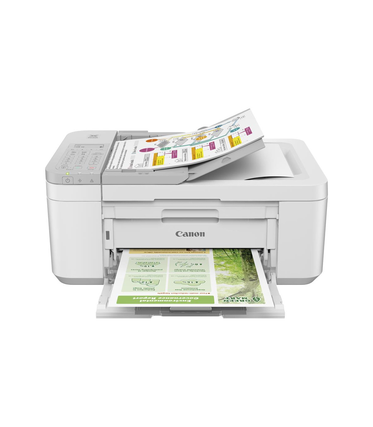 Multifuncion canon pixma tr4756i inyeccion color fax a4 wifi duplex impresion blanca