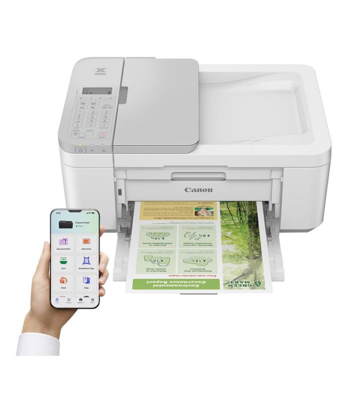 Multifuncion canon pixma tr4756i inyeccion color fax a4 wifi duplex impresion blanca