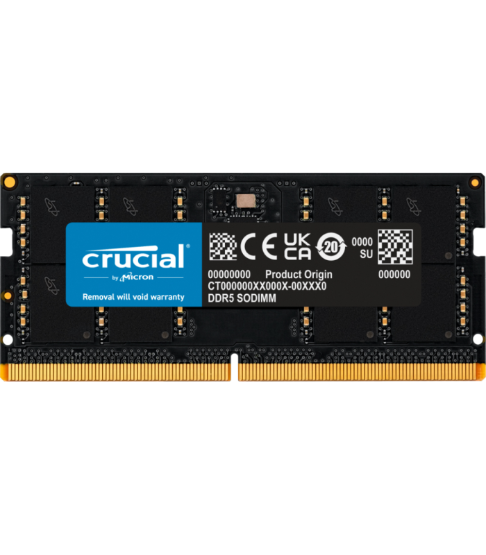 Memoria ram ddr5 32gb crucial - sodimm - 5600 mhz - pc5 44800 - cl46