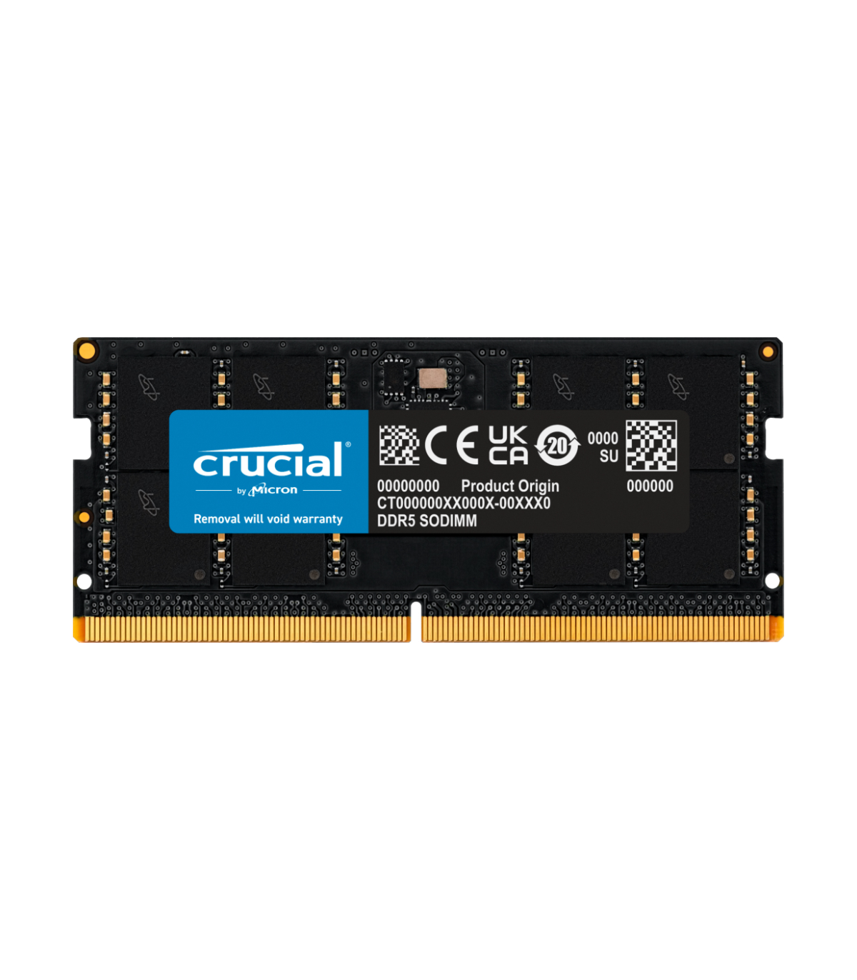 Memoria ram ddr5 32gb crucial - sodimm - 5600 mhz - pc5 44800 - cl46