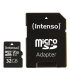 Tarjeta memoria micro sd intenso 32gb profesional v30 + adaptador sd