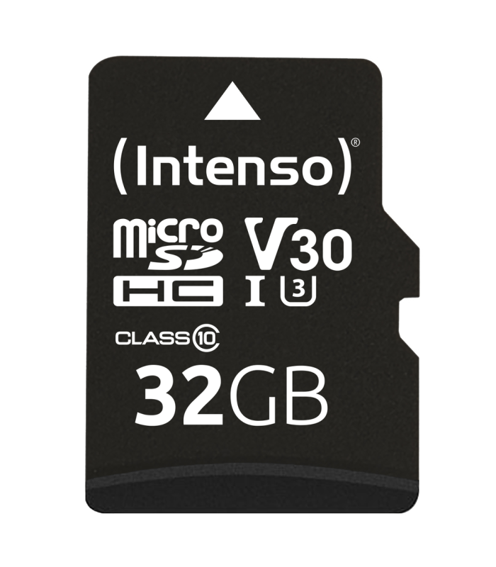Tarjeta memoria micro sd intenso 32gb profesional v30 + adaptador sd