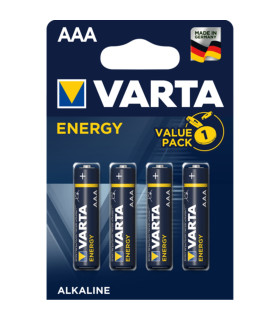 Blister pilas varta alcalinas energy lr03 aaa -  4 pilas