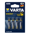 Blister pilas varta alcalinas energy lr03 aaa - 4 pilas