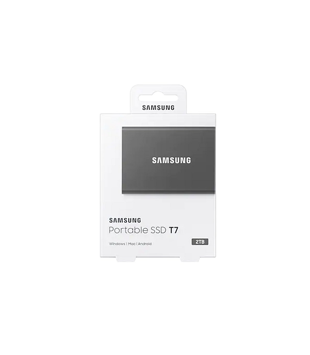 Disco duro externo ssd samsung 2tb pssd t7 nvme externo gris usb tipo c