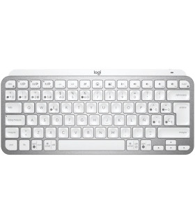 Teclado logitech mx keys gris palido wireless inalambrico español bateria