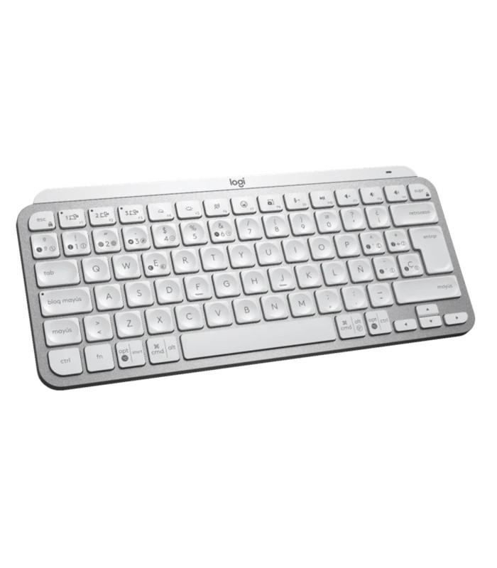 Teclado logitech mx keys gris palido wireless inalambrico español bateria