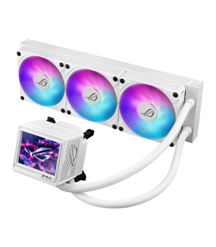 Kit refrigeracion liquida asus rog ryujin iii 360 argb extrema 3x 120mm blanca