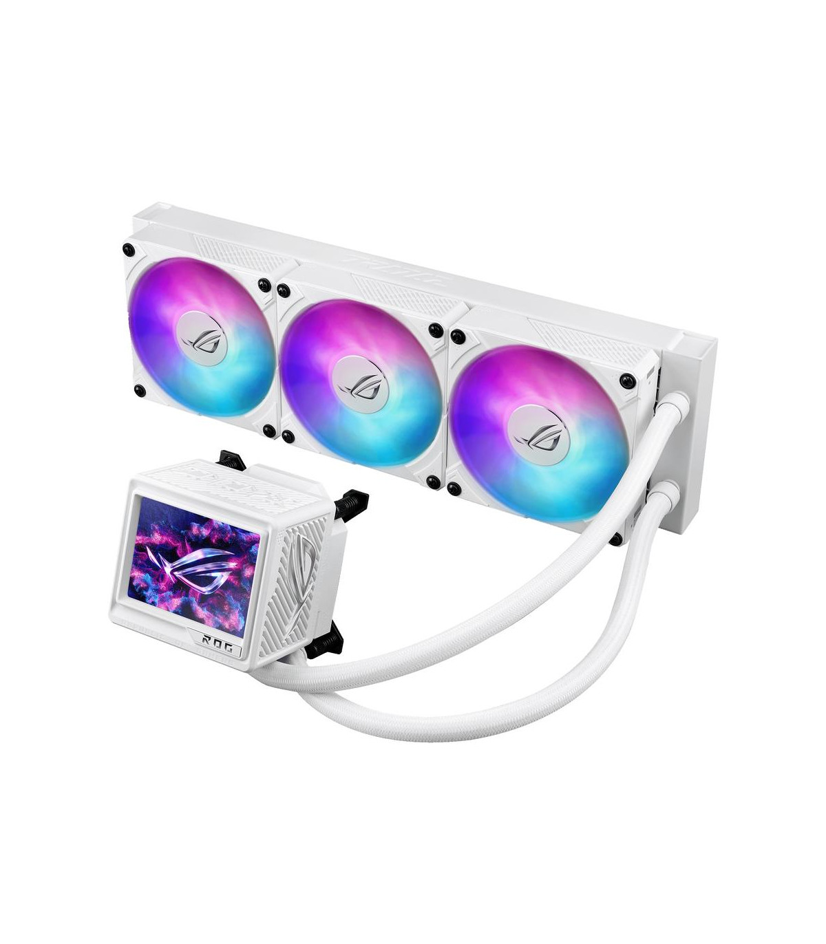 Kit refrigeracion liquida asus rog ryujin iii 360 argb extrema 3x 120mm blanca