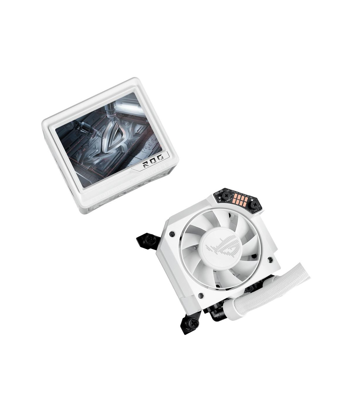 Kit refrigeracion liquida asus rog ryujin iii 360 argb extrema 3x 120mm blanca