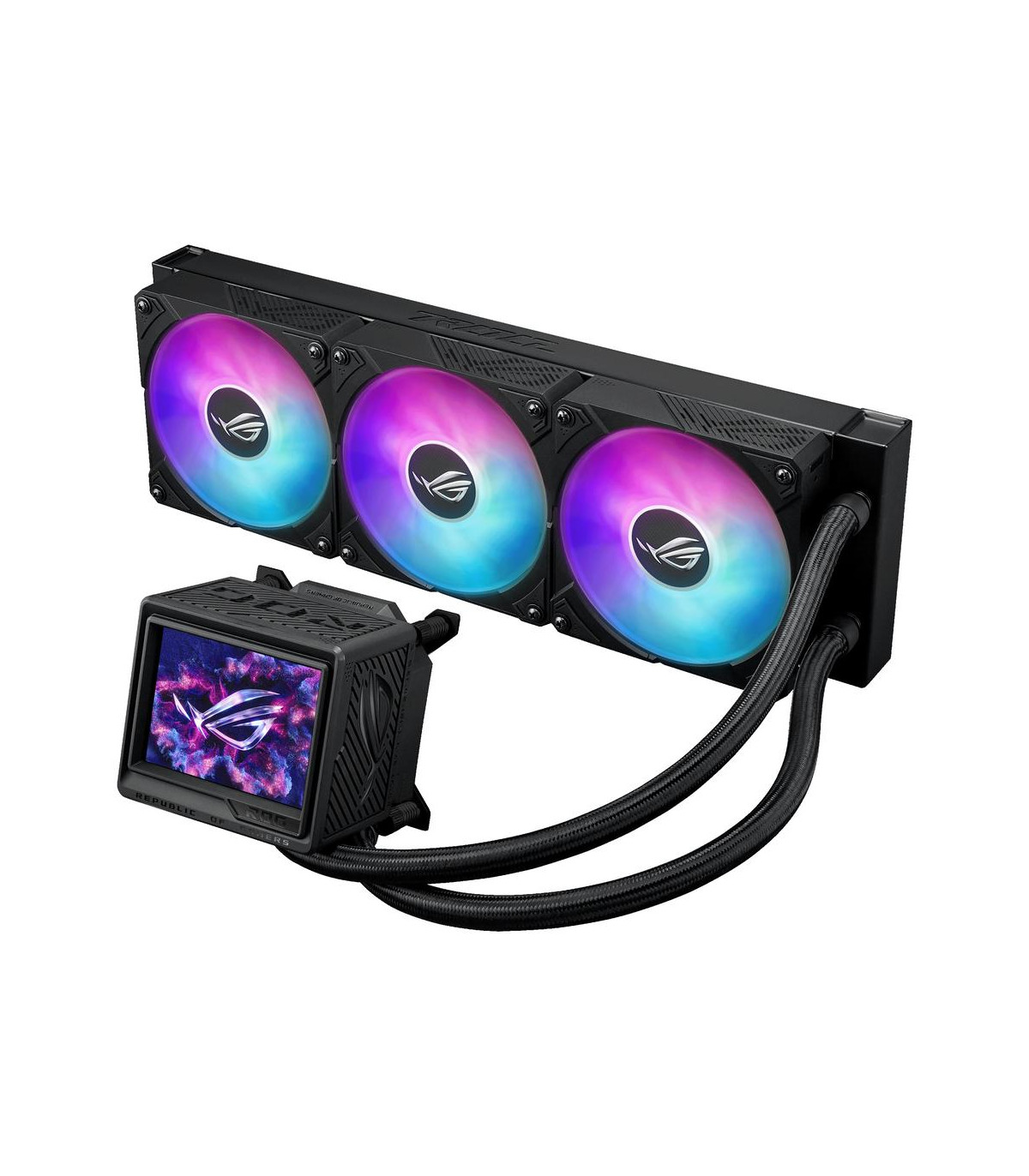 Kit refrigeracion liquida asus rog ryujin iii 360 argb extrema 3x 120mm negra