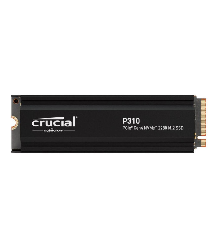 Disco duro interno solido ssd crucial p310 1tb m.2 nvme pci express 4.0 heatsink