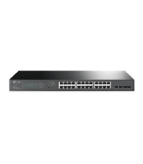 Switch 28 puertos 10 - 100 - 1000 poe 250w +4 sfp gestion l2+ tp - link