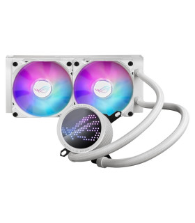 Kit refrigeracion liquida asus rog ryuo iii 240 argb 2x 120mm blanco