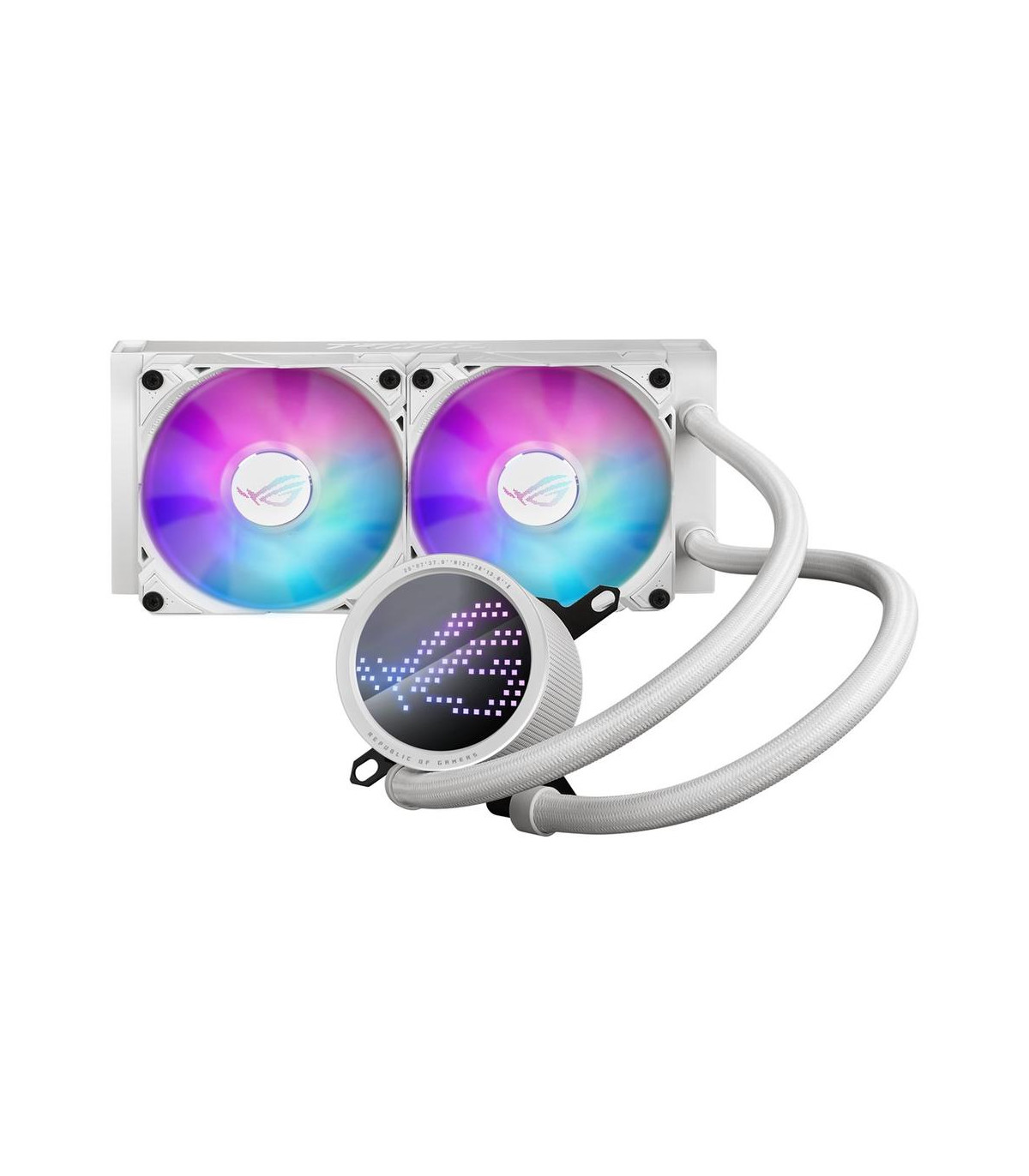Kit refrigeracion liquida asus rog ryuo iii 240 argb 2x 120mm blanco