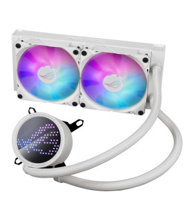 Kit refrigeracion liquida asus rog ryuo iii 240 argb 2x 120mm blanco