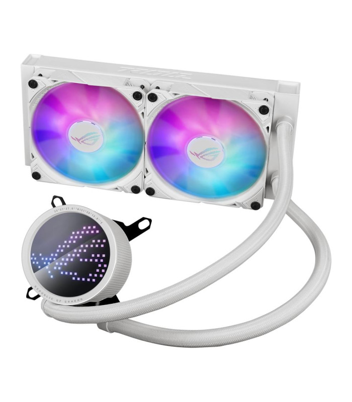 Kit refrigeracion liquida asus rog ryuo iii 240 argb 2x 120mm blanco
