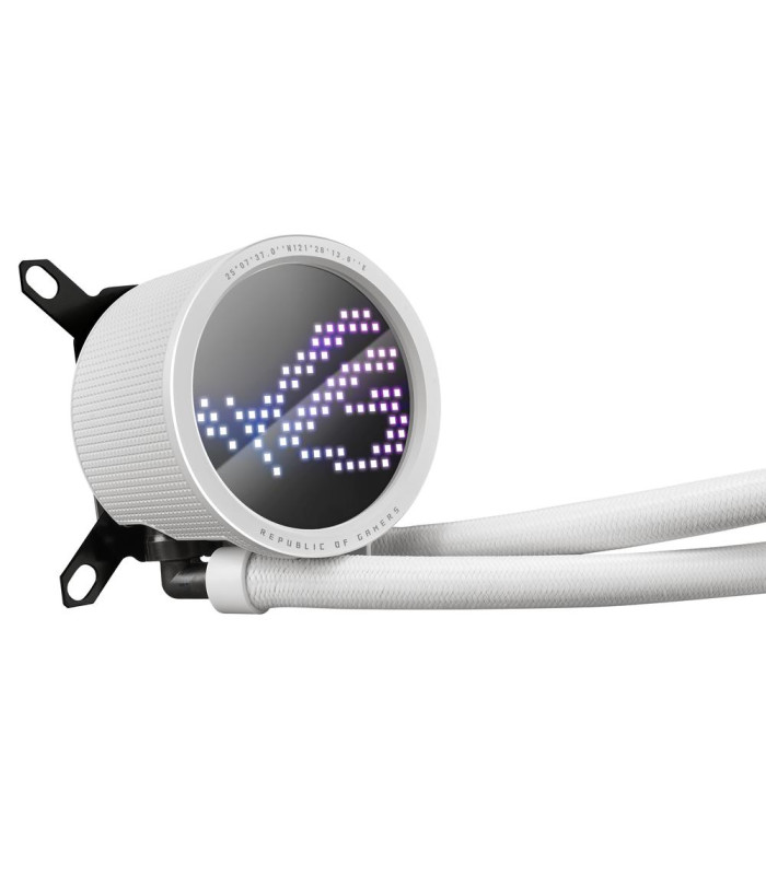 Kit refrigeracion liquida asus rog ryuo iii 240 argb 2x 120mm blanco