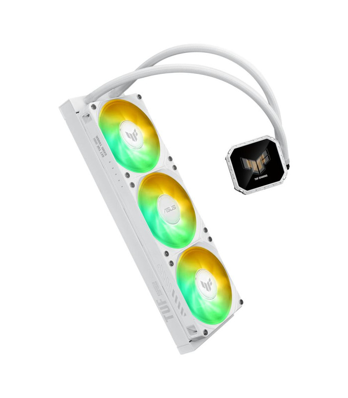Kit refrigeracion liquida asus tuf gaming lc iii 360 argb lcd 3x 120mm blanco