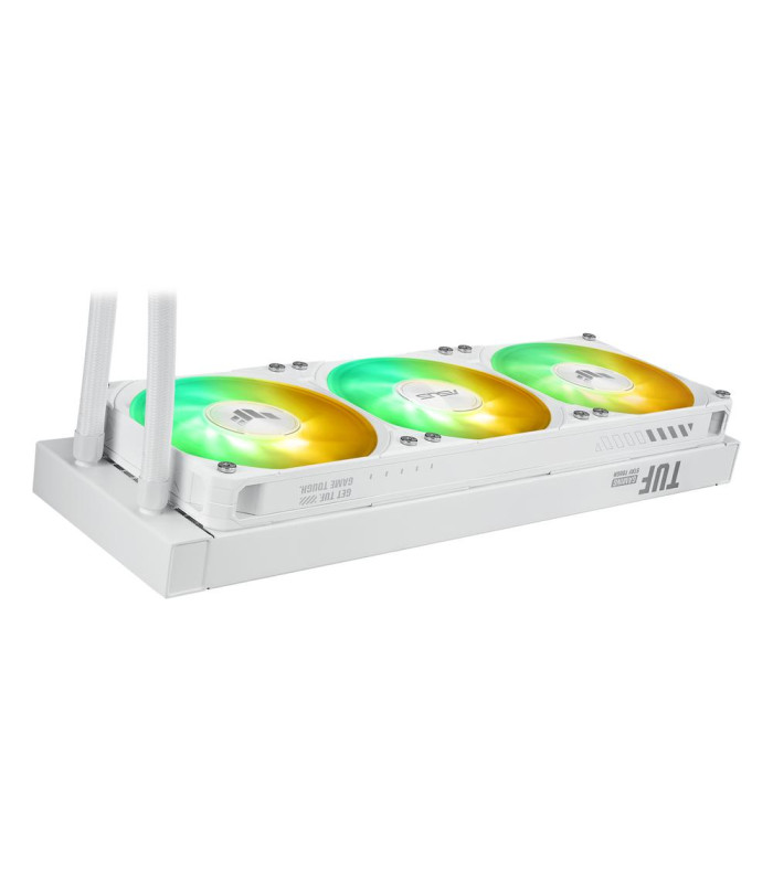 Kit refrigeracion liquida asus tuf gaming lc iii 360 argb lcd 3x 120mm blanco
