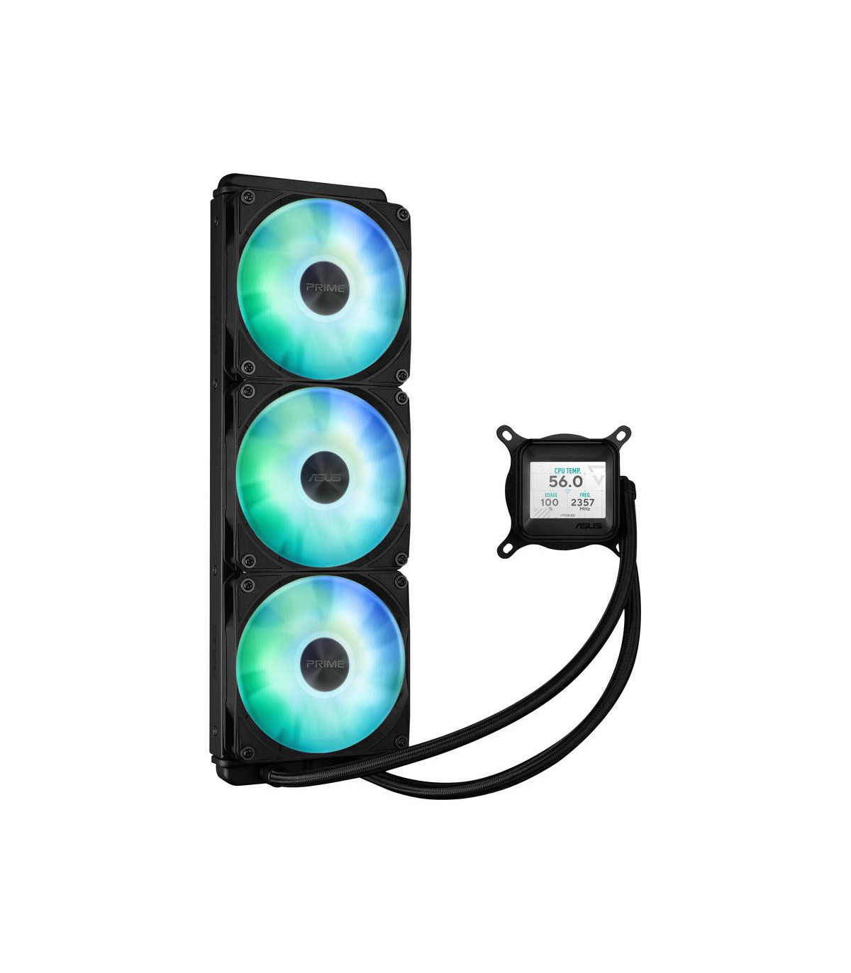 Kit refrigeracion liquida asus prime lc 360 argb 3x 120mm negro