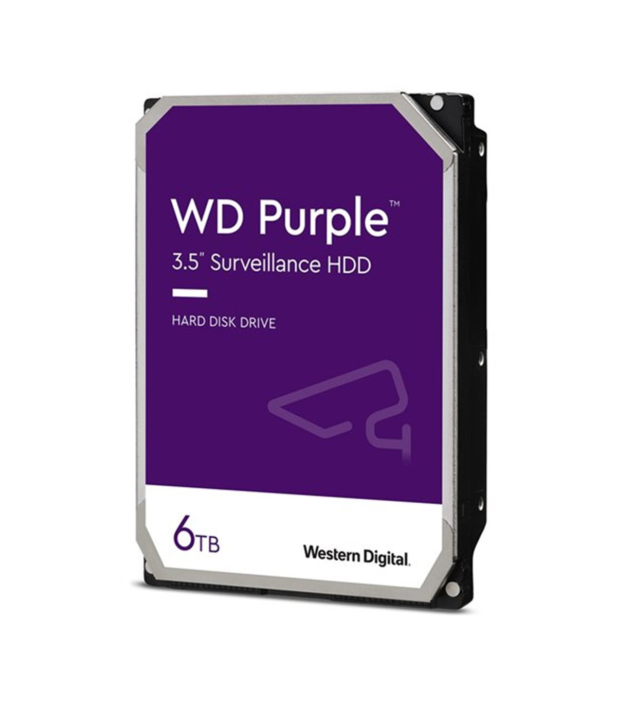 Disco duro interno hdd wd western digital purple wd64purz 6tb 3.5 pulgadas sata 6gb - s 5400rpm 256mb