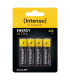 Pack de pilas alcalinas intenso energy ultra aa lr06 4 unidades