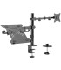 Soporte de escritorio ewent ew1519 para monitor hasta 34 pulgadas y portatil hasta 15.6 pulgadas carga maxima 9kg