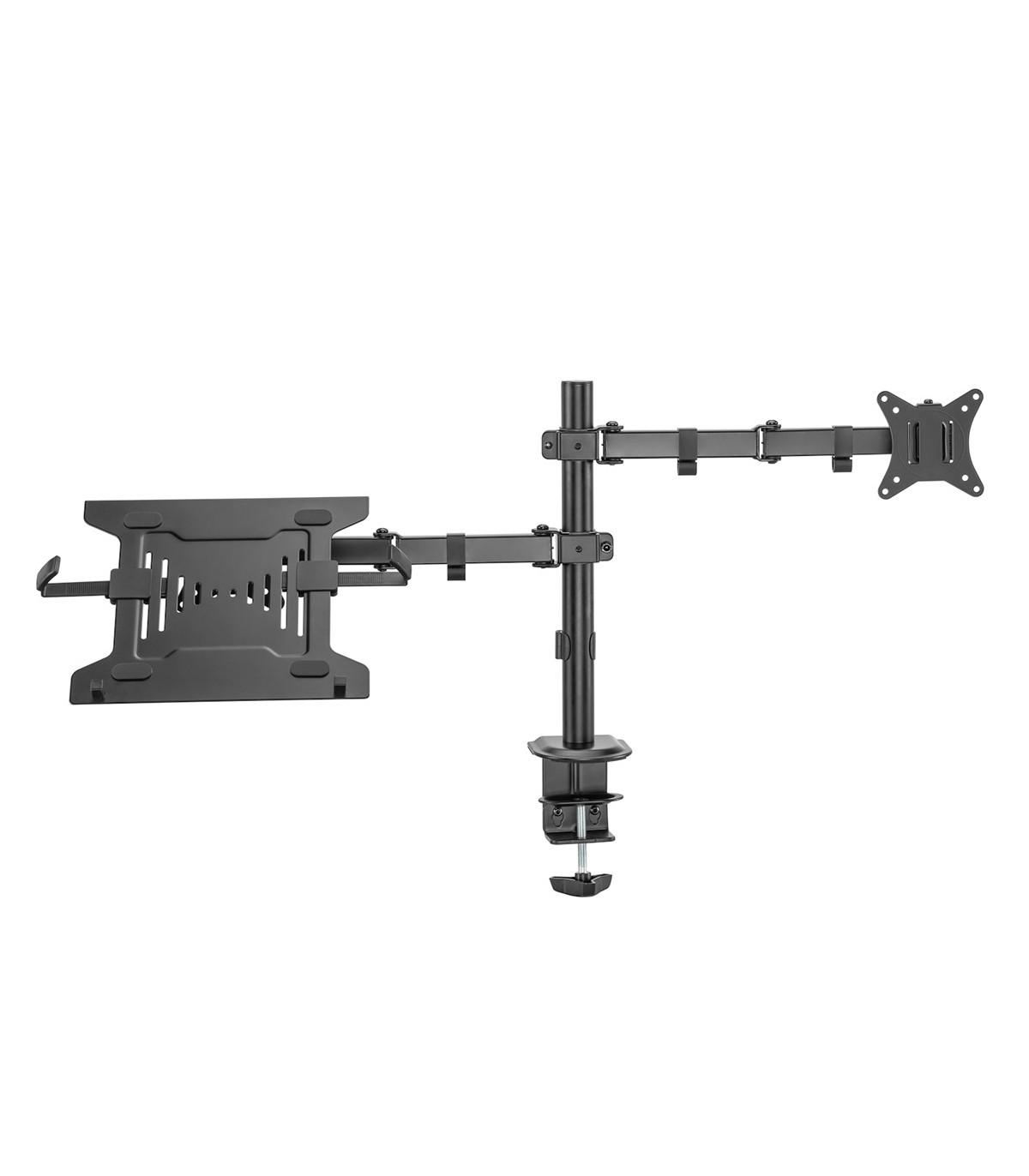 Soporte de escritorio ewent ew1519 para monitor hasta 34 pulgadas y portatil hasta 15.6 pulgadas carga maxima 9kg