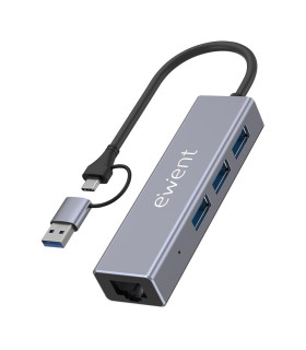 Hub ewent ew1159 usb tipo c - usb 3.2 4 en 1