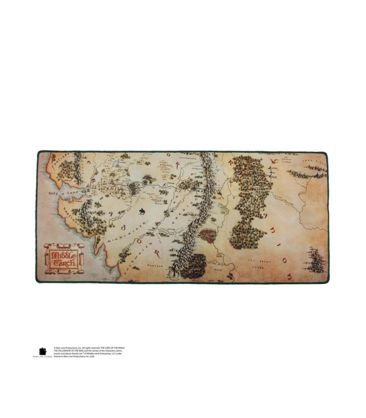 Alfombrilla escritorio cinereplicas el señor de los anillos mapa de la tierra media