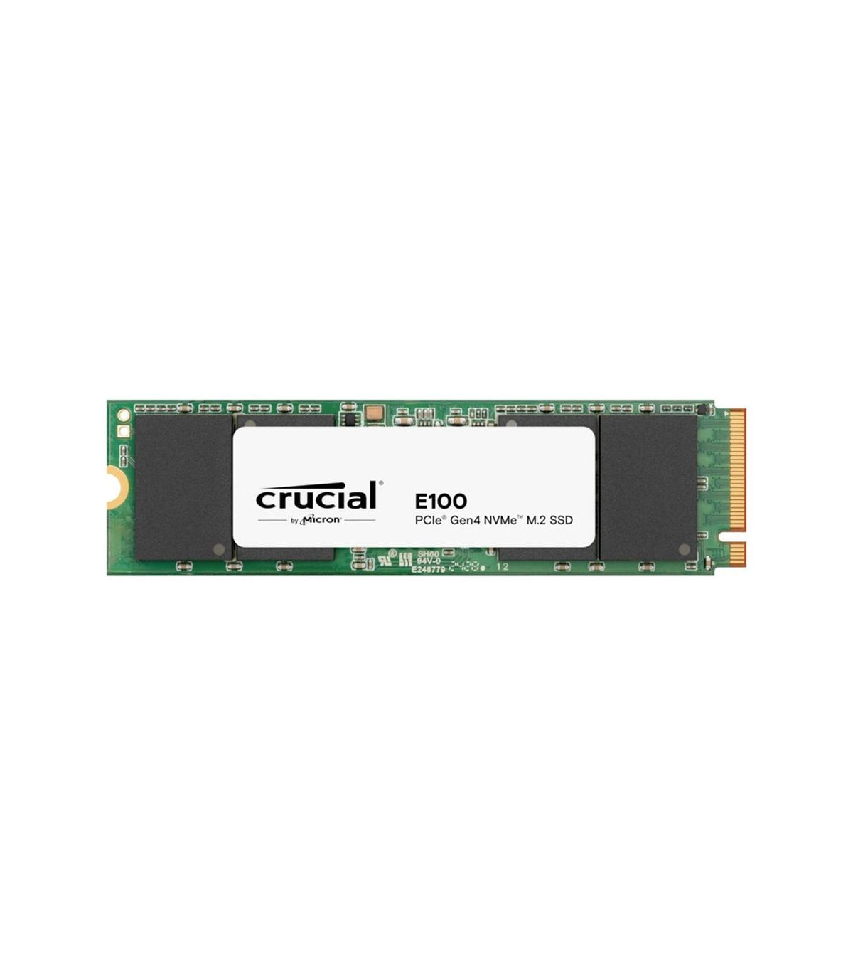 Disco duro interno solido ssd crucial e100 2tb m.2 nvme pci express 4.0