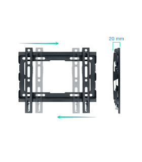 Soporte pared tv television monitor tooq lp1043f - b 23 pulgadas - 43 pulgadas carga maxima 45kg