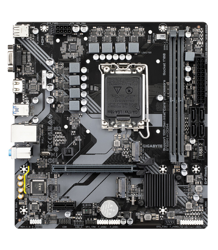 Placa base gigabyte b760m h 1700 matx ddr4