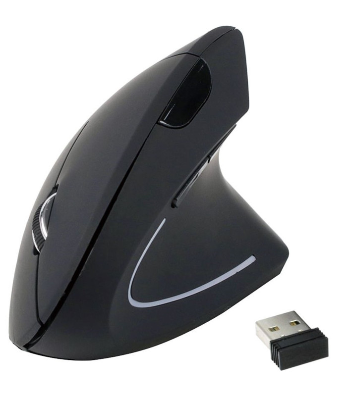 Mouse raton ergonomico equip optico - wireless inalambrico - 1600dpi