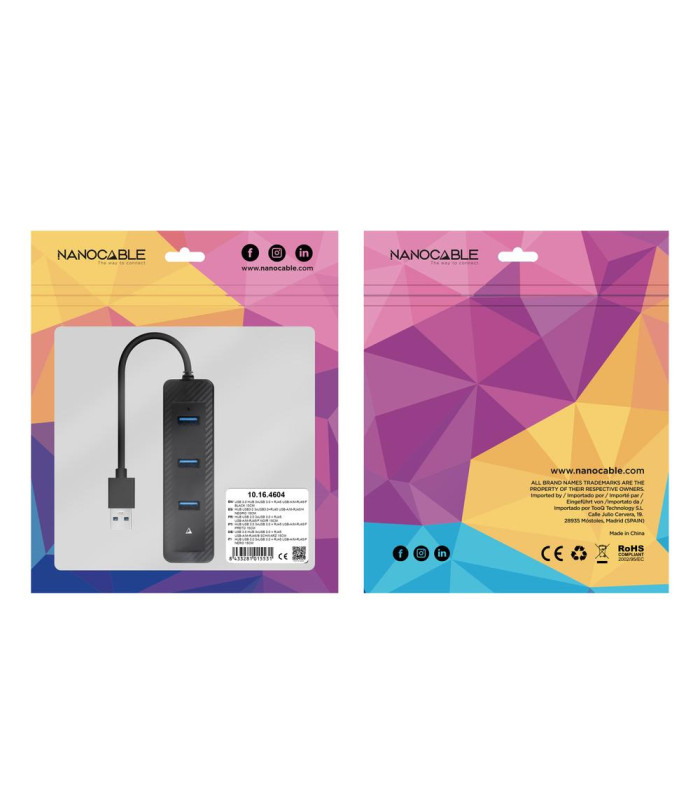 Conversor nanocable usb3.0 a ethernet 3xusb3.0