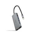 Hub nanocable usb - c 8 en 1 conversor usb - c 3.1 a 3xusb - a 3.0 + hdmi 4k@60hz + usb - c pd + rj45 1gbps + tf + sd aluminio g