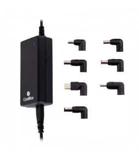 Adaptador cargador de corriente universal para portatiles coolbox 65w