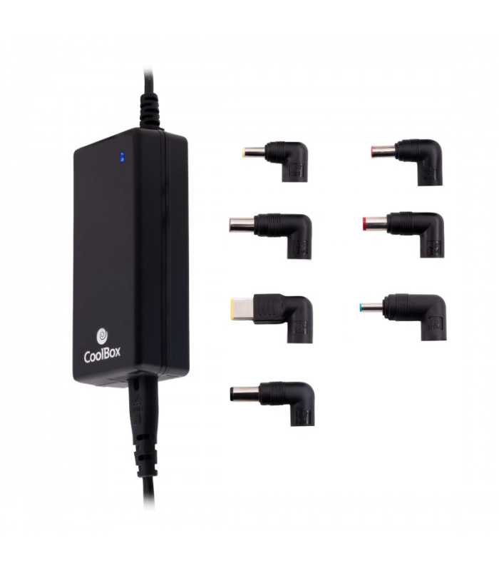 Adaptador cargador de corriente universal para portatiles coolbox 65w