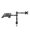 Soporte monitor hasta 32 pulgadas y portatil hasta 17 pulgadas coolbox abrazadera articulado