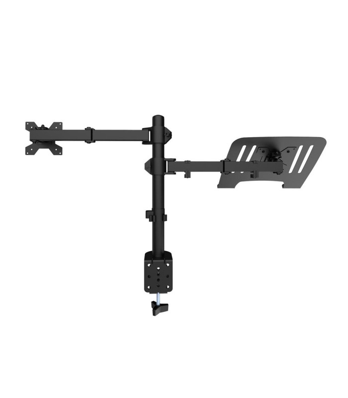 Soporte monitor hasta 32 pulgadas y portatil hasta 17 pulgadas coolbox abrazadera articulado